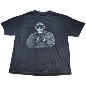 Eazy-E Compton T-Shirt Men's Black XL Graphic Print Short Sleeve Crew Neck